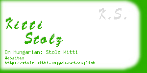 kitti stolz business card